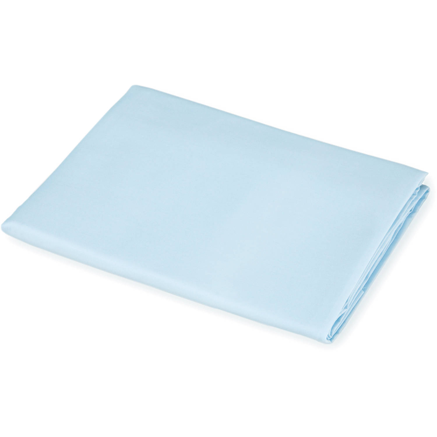 American Baby Company 100% Natural Cotton Percale Fitted Crib Sheet for Standard Crib and Toddler Mattresses, Blue, Soft Breathable, for Boys and Girls