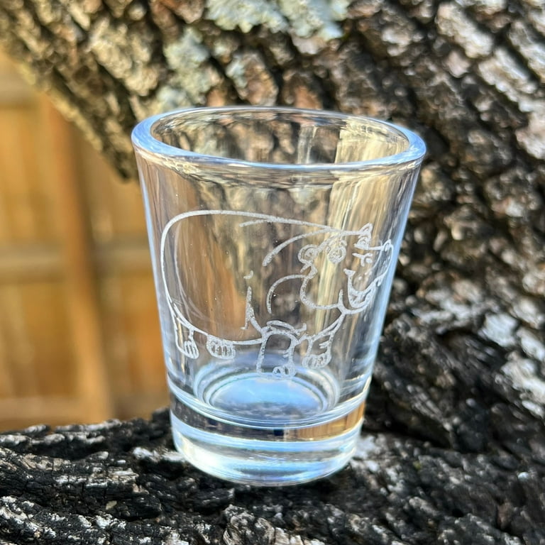 2oz Hippo Shotglass LASER 2oz Hippo Shotglass LASER