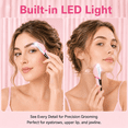 thumbnail image 4 of JUUTREN Dermaplane Razor for Women face– Rechargeable  Electric Facial Hair Removal, led lights 6 Replaceable Blades, 3 Speeds Face Razor for Peach Fuzz, 4 of 8