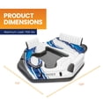 thumbnail image 4 of Intex Blue Tropic Inflatable Lake Island Float with Cooler and Cupholders, 4 of 7