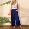 thumbnail image 4 of HBFAGFB Combinaison Décontractée pour Femmes, Bretelles Détachables et Réglables, Jambes Droites Polyvalentes, Bleu Foncé Taille P, 4 of 7