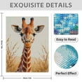 thumbnail image 3 of Diamond Art Kit for Adults, Giraffe Portrait Nature Serengeti Scene Diamond Painting for Adults Beginners, 5D DIY Diamond Art Painting Kits, Colorful Diamond Painting Craft for Home Decor 12x16, 3 of 7
