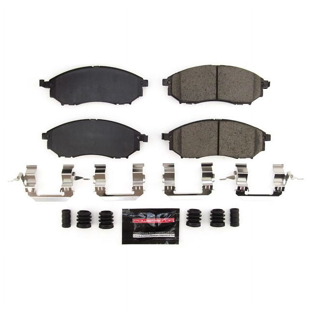 Power Stop Front Z23 Daily Driver Carbon-Fiber Ceramic Brake Pads with Hardware Z23-888B