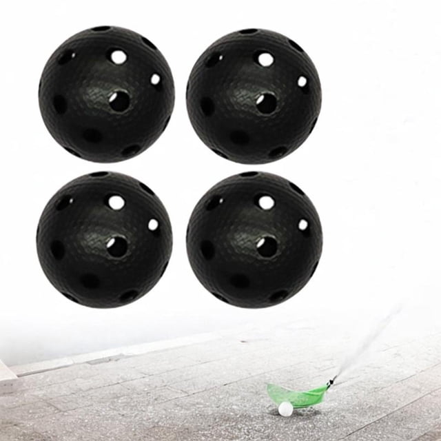 Bolas de Floorball Shamjiam 4 unidades 72mm Negro
