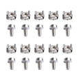 thumbnail image 4 of Tornillos para bastidor, paquete de 10, herramienta de instalación, tornillos M6 de 20 mm, tuercas M6, tornillos de e en gabinete y tuercas Soledad Tuercas de bastidor de jaula M5X20, 4 of 9