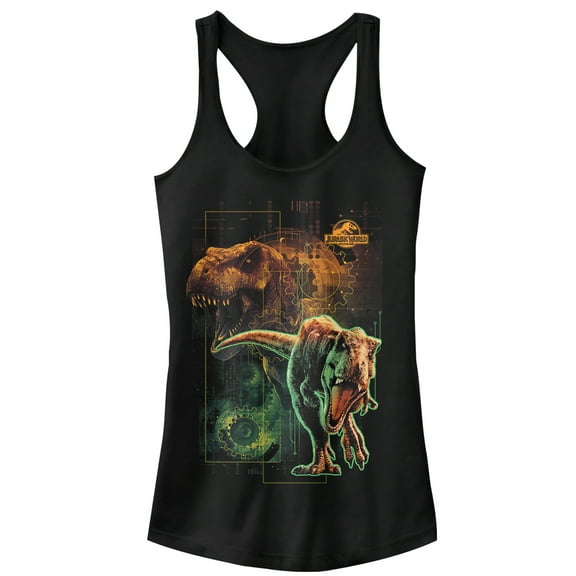 Junior's Jurassic World: Fallen Kingdom New Predator Dinosaur  Racerback Tank Top Black X Large