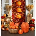 thumbnail image 4 of Artificial Pumpkins Set Harvest Decoration, 7pcs Assorted Size Orange Pumpkins Realistic Large Pumpkins for Halloween Thanksgiving Autumn Festive Party Supplies (Orange), 4 of 7