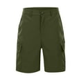 thumbnail image 5 of Kureaily Men's Casual Cargo Shorts Zip Elastic Waist Loose Fit Short, 5 of 9