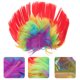 thumbnail image 3 of FELTECHELECTR Peluca mohawk con luz LED, estilo mohicano, para Navidad y Halloween., 3 of 6