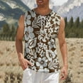 thumbnail image 2 of Summer Men Tank Top Sleeveless 3D Retro Vest Male Streetwear Cami Shirts, 2 of 4