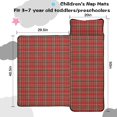 thumbnail image 5 of Red Green Checkerboard Red Pattern Toddler Nap Mat for Kid Preschool Daycare, Kid Sleeping Mat Bag, Toddler Sleeping Bag with Pillow, 5 of 6