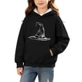 thumbnail image 2 of hengsof Girls Halloween Warm Hoodie Kids Print Pullover with Pocket Toddler Fall Winter Long Sleeve Sweatshirt 3-14Years, 2 of 8