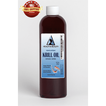 Antarctic krill oil natural by h&b oils center omega-3 epa & dha anti aging 12 oz