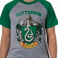 thumbnail image 4 of Harry Potter Hogwarts Castle Men's House Crest 2 Piece Raglan Pajama Short Set Gryffindor Slytherin Ravenclaw Hufflepuff, 4 of 7
