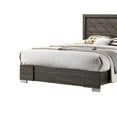 thumbnail image 2 of Lola Classic King Size Bed Wood Grain Strong Block Legs Taupe Brown, 2 of 5