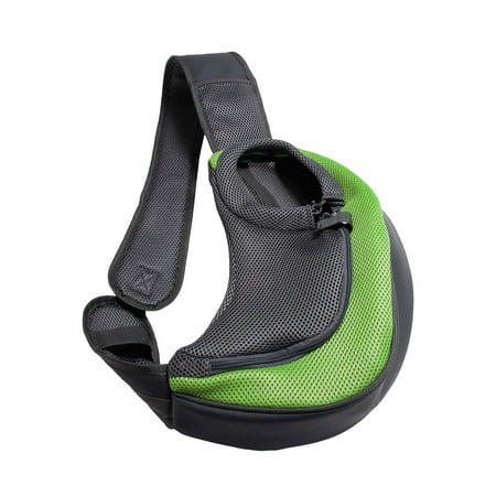 Pet Sling Carrier for Small Dogs & Cats - Hands-Free Shoulder Bag with Safety Hook  Adjustable Padded Straps  Breathable Mesh  Secure Zipper - Lightweight & Comfortable for Walking  Biking  Shopping