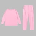 thumbnail image 4 of Aueoeo Women's 2 Piece Set Sweatshirt Casual Travel Outfits Loungewear Wide Leg Tracksuit Cozy Sweatsuits Fashion Matching Set, 4 of 6