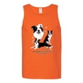 thumbnail image 2 of If It's Not a Border Collie It's Just a Dog Gift | Mens Dog Lover Graphic Tank Top, Orange, Medium, 2 of 3