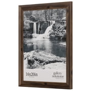 Gallery Solutions 16x20 Photo Frame - Large Walnut Wall Poster Frame