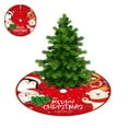 thumbnail image 1 of Christmas Tree Skirt Christmas Tree Collar for Christmas Holiday Decorations Indoor Outdoor Christmas Tree Ornament Christmas Tree Mat(Red9), 1 of 7