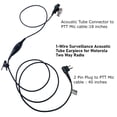 thumbnail image 2 of MaximalPower Single Wire Earpiece Compatible with Motorola 2 Way Radio, Surveillance Headset with Waterproof PTT Microphone, 2 of 6