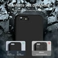 thumbnail image 4 of [3 in 1 for iPhone SE case 2022/3rd/2020/2nd gen, iPhone 7/8 case，with 2 Pack Screen Protector, Liquid Silicone Ultra Slim Shockproof Protective Phone Case [Microfiber Lining] (Black), 4 of 13