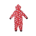 thumbnail image 2 of BeQeuewll Parent-Child Hooded Rompers Family Matching Xmas Santa Zip Up Outfit, 2 of 5