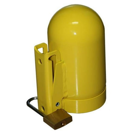 Saf-T-Cart SC8FNNP-12 Cylinder Cap, High Pressure, 3 1/8", Steel, Yellow