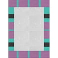 thumbnail image 1 of Ahgly Company Indoor Rectangle Patterned Pale Blue Novelty Area Rugs, 3' x 5', 1 of 6