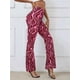 thumbnail image 1 of Pantalones acampanados casuales de yoga con ondas de agua para mujer nuevos de primavera y verano, 1 of 6