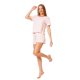 thumbnail image 1 of Pijama Short Blusa Estampado Corazones Mujer Juvenil Rosa rosa G Incógnita 660032, 1 of 5