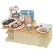 Calico Critters Kitchen Island, Dollhouse Furniture and Accessories with "Working" Features