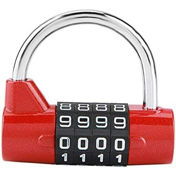 4 Dial Digit Code Combination Padlock, Gym Locker, Security Password Lock for Gym, School, Employee Locker Travel Suitcase