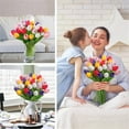 thumbnail image 6 of VINOIC 15-Pcs Multicolor Artificial Tulips Stems PU Realistic Flowers for Spring Wreath Centerpiece Decor, 6 of 6