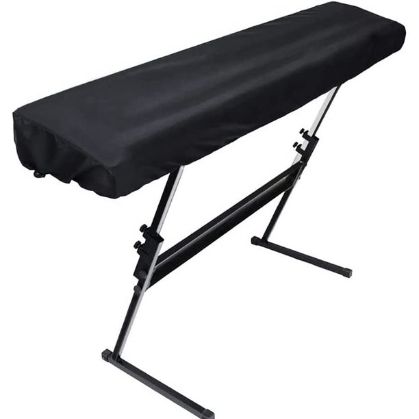 Funda antipolvo para teclado Funda antipolvo para piano digital - Se adapta a la mayoría de los pianos eléctricos/digitales de 76/88 teclas Funda antipolvo elástica para teclado, cierre de cordón elá JAMW Sencillez