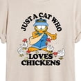 thumbnail image 3 of Garfield - Just A Cat Who Loves Chickens - Women's Oversized T-Shirt, 3 of 5