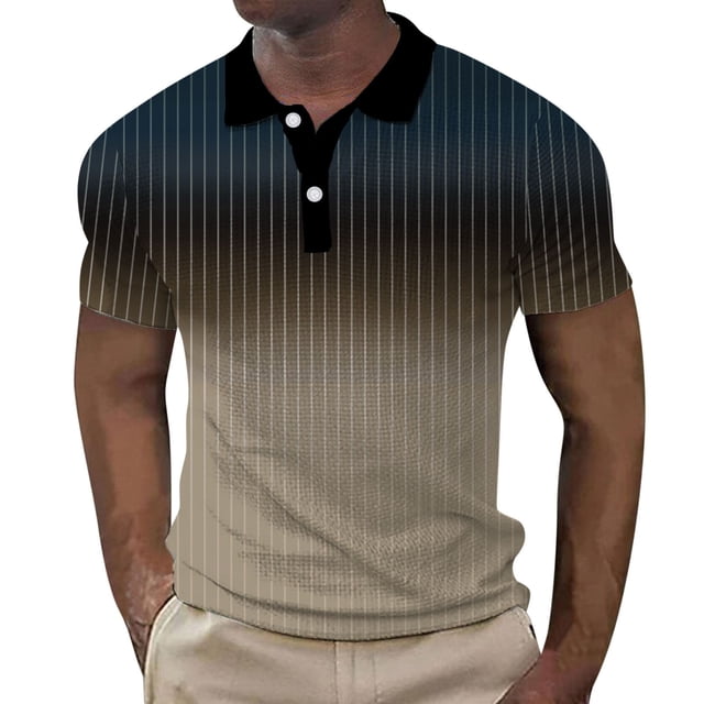 toraway Ensemble 2 Pcs pour Hommes Coupe Slim Mode Costume Imprimé Dégradé Rayé m