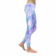 thumbnail image 3 of SUNENAT Pink Space Galaxy Star Print Stretchy Capri Leggings Skinny Yoga Pants XL, 3 of 4