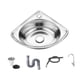 thumbnail image 4 of Lavabo de esquina pequeño para baño, lavabo triangular, lavabo de pared para el hogar, lavabo de mano, lavabo para baño, apartamento, barco, restauran Tipo B, 4 of 9