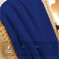 thumbnail image 3 of Homi Drapes Triple Pinch Pleated Blackout Curtains Thermal Insulated Room Darkening Drapes for Bedroom/Livingroom Along with 2 Panels,Tiebacks,Hooks (Royal Blue, 52"x63"), 3 of 7