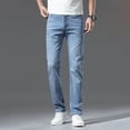 thumbnail image 3 of Dpytoraw Men's Summer Fashion Slim Jeans Straight Leg Casual Style Pants Men's Clothing BU1, 3 of 5
