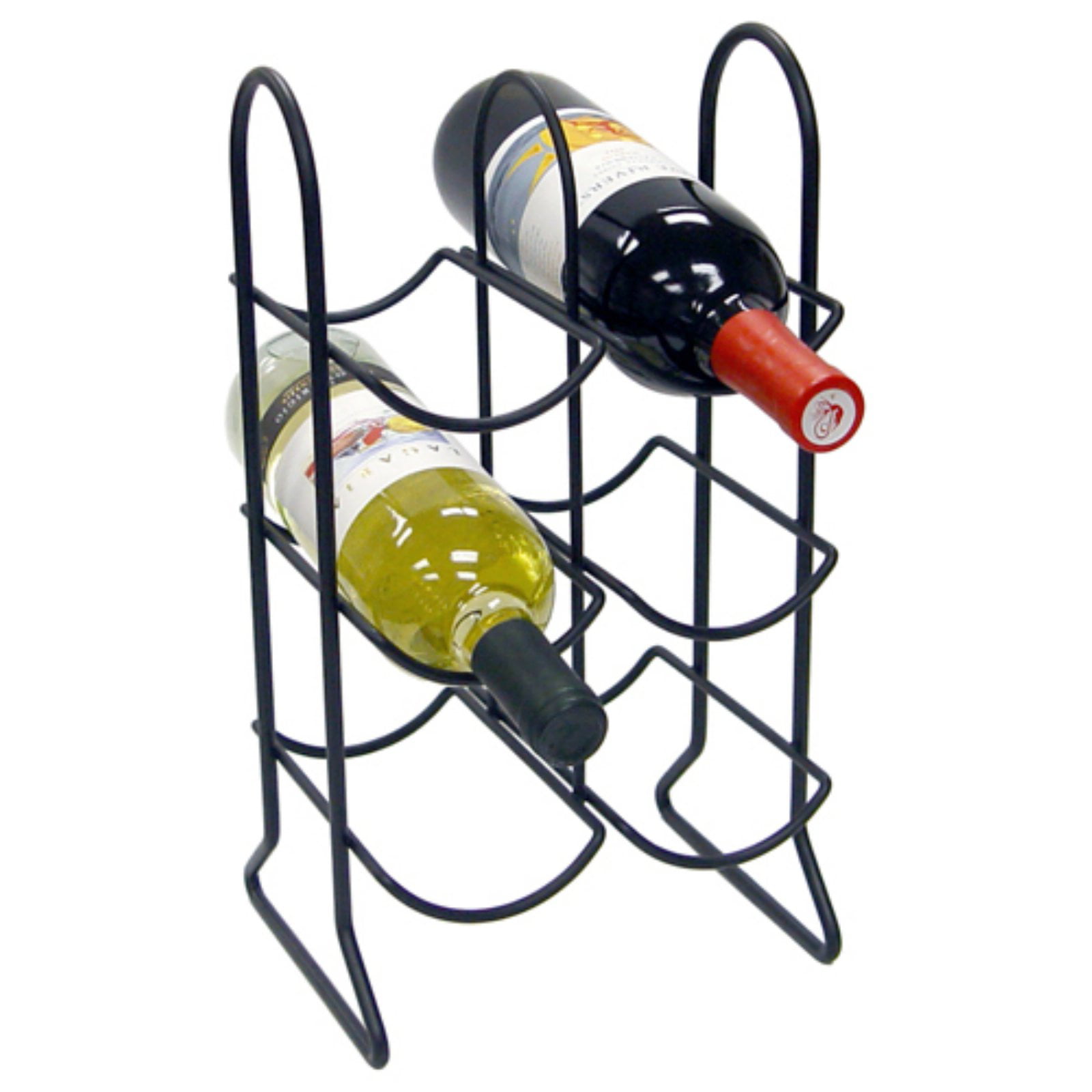 Spectrum Diversified Wine Rack Black Wall Mount 6-Bottle 
