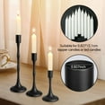 thumbnail image 2 of Towond Candle Holders,Taper Candlestick Holder Metal Candelabra for Wedding Dining Home Decorative Black,Set of 3, 2 of 8