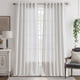 thumbnail image 2 of Cortinas Jinchan, mezcla de lino, 244 cm, con rayas blancas y negras, x2, 2 of 9