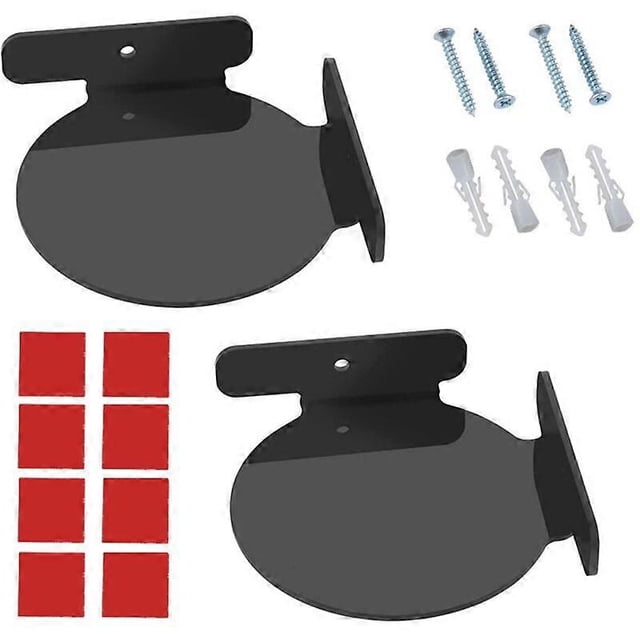 2 Pcs Round Baby Monitor Stand Bedroom Plant Small Wall Shelf Living Room Speaker Stand