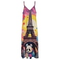 thumbnail image 4 of Funny Cute Panda Sleeveless Dress for Women Clothing Female Women's Summer Skirt, 4 of 7