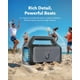 thumbnail image 3 of Soundcore Boom 2 Altavoz para exteriores, 80 W, subwoofer, BassUp 2.0, tiempo de reproducción 24 horas, IPX7 resistente al agua, flotante, luces RGB, USB-C, ecualizador personalizado, Bluetooth 5.3, p, 3 of 5