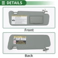 thumbnail image 6 of Unique Bargains Right Passenger Side Car Sun Visor for Toyota Highlander 2014-2016 2019 Plastic No.74310-0E074-A0, 6 of 7