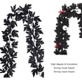 thumbnail image 3 of Black Maple Leaf Garland with Berry Pumpkins Halloween Artificial Hanging Fall Leave Vines, Fall Floral Garlands Thanksgiving Decor for Home Wedding Party, 3 of 4