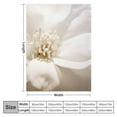 thumbnail image 4 of Shiartex White Flower Throw Blanket Cozy Lightweight for Couch Sofa Bed All Seasons Exquisite Gifts 60x80in, 4 of 6